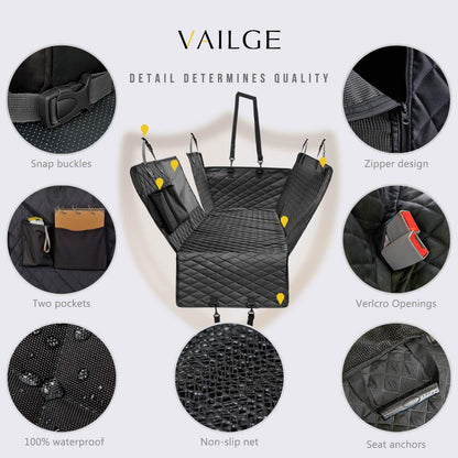 Vailge Back Seat Dog Hammock Cover – Anti-Slip