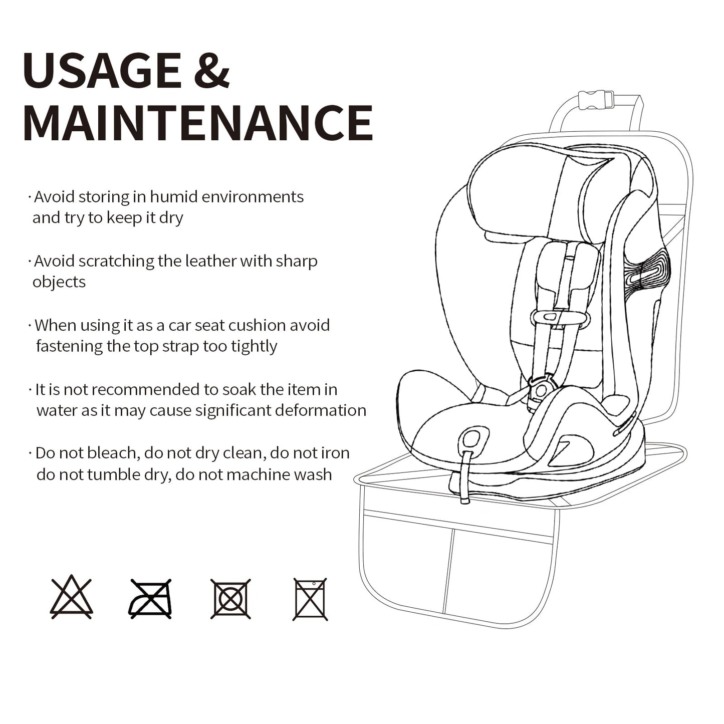 MORROLS Waterproof Car Seat Protectors for Kids & Pets