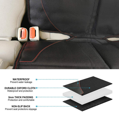 MORROLS Thick Padded Car Seat Cover with Mesh Pockets