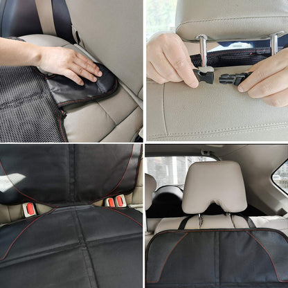 MORROLS Thick Padded Car Seat Cover with Mesh Pockets