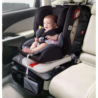 MORROLS Thick Padded Car Seat Cover with Mesh Pockets